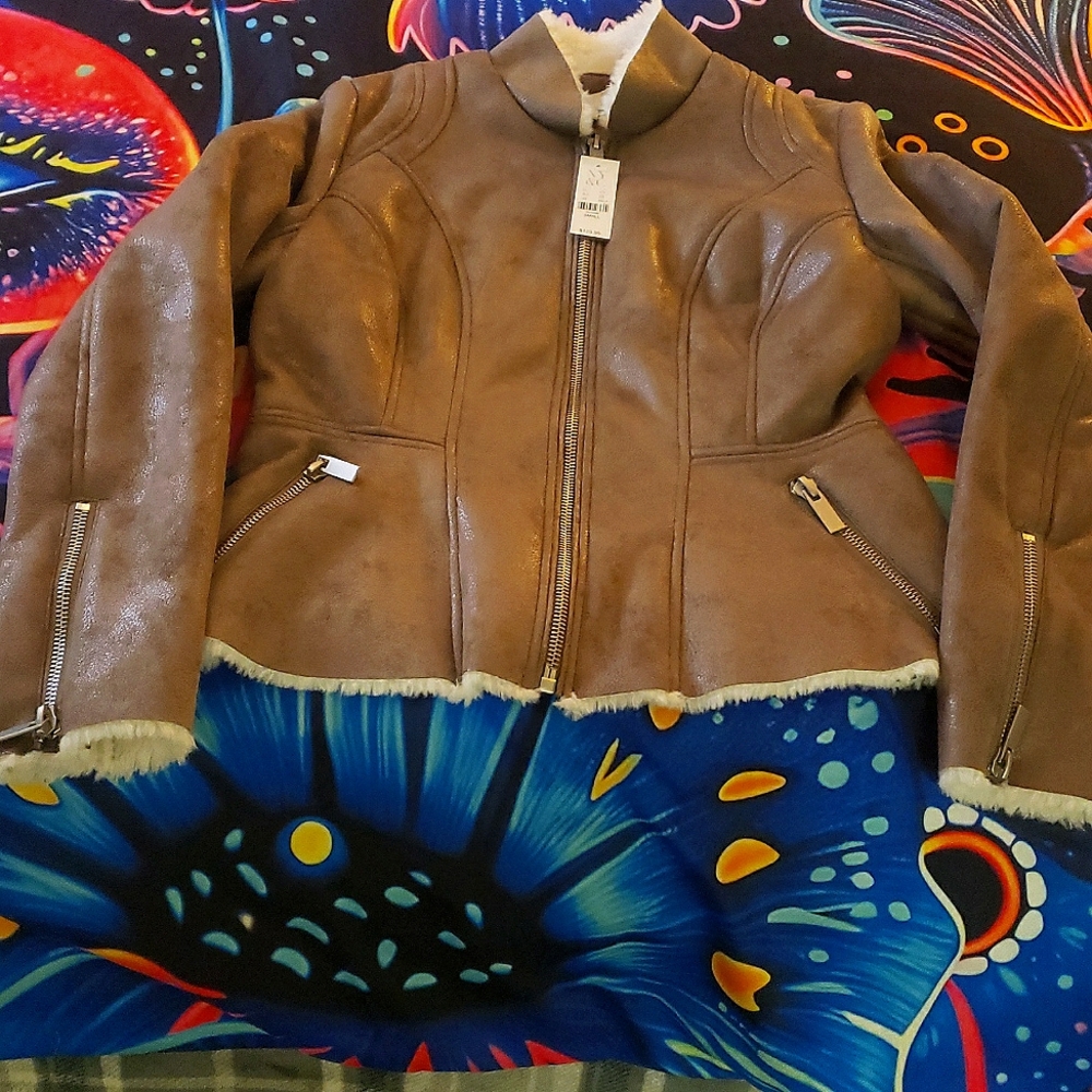 New York and company size small brown jacket  new with tags